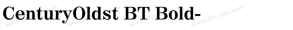 CenturyOldst BT Bold字体转换